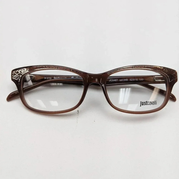 🕶️ Just Cavalli JC0467-048 Cat Eye Eyeglasses 52/16-140 / ALH328🕶️​ - Picture 1 of 8